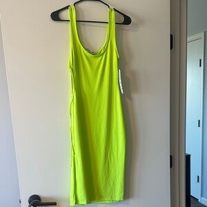 Neon Yellow Sleeveless Dress